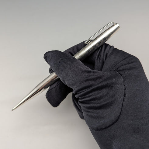 1965 British Yard O'Red Sterling Silver Push-Pull Pencil in Case